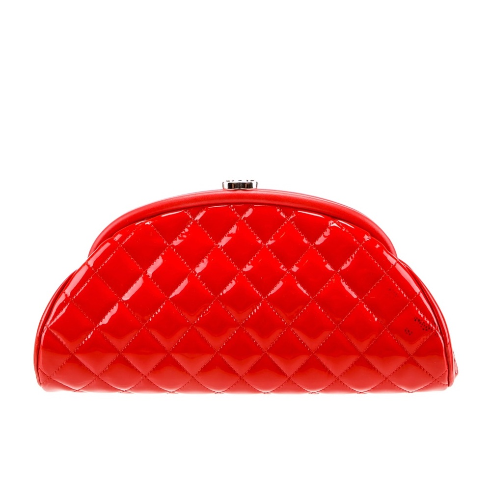 CHANEL Red Patent Timeless Clutch - Picture 3 of 6